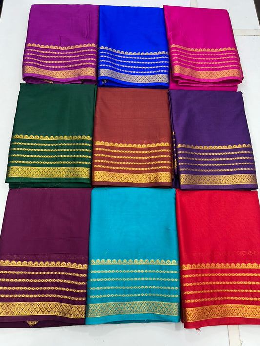 Mysore Crepe Self Saree (2761)