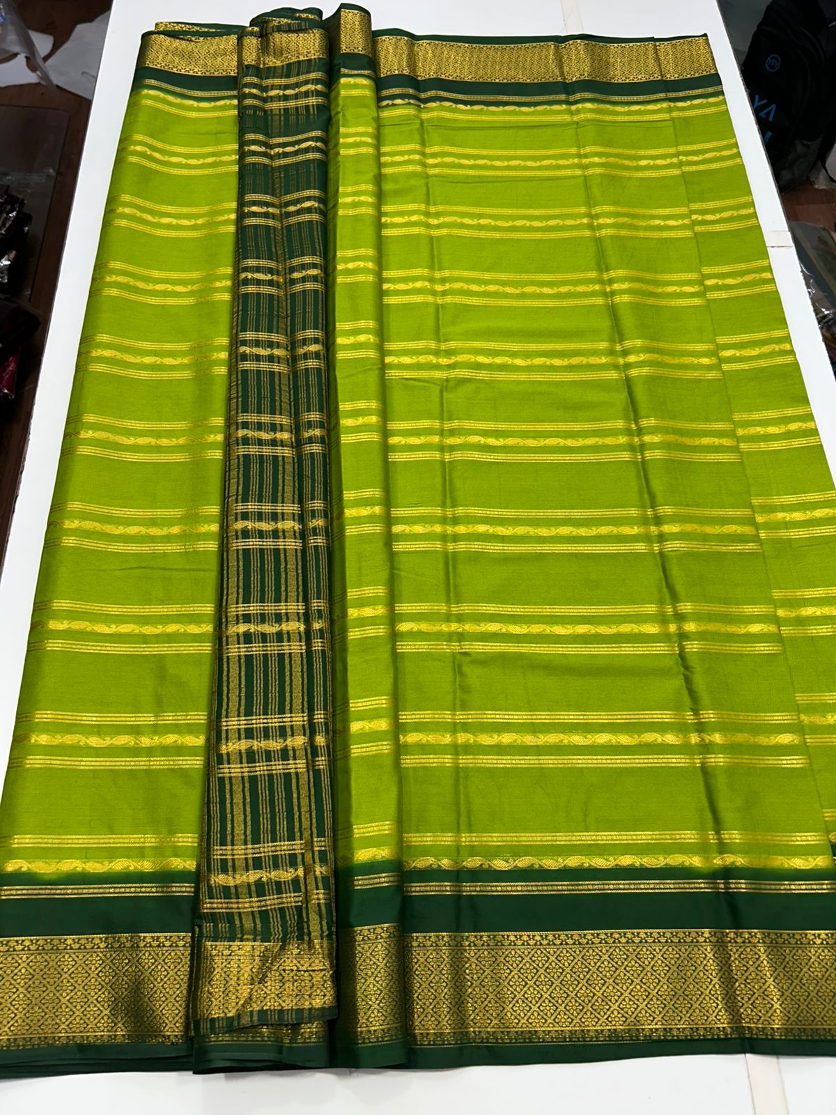 Crepe Mysore Lines Saree (2775)