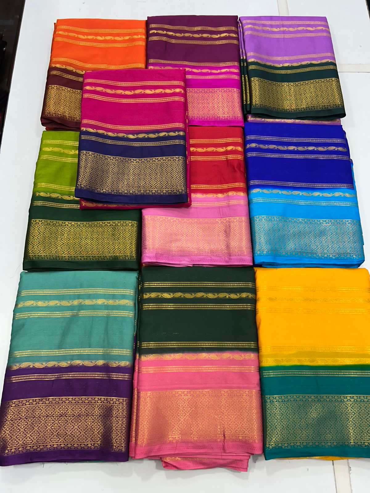 Crepe Mysore Lines Saree (2775)