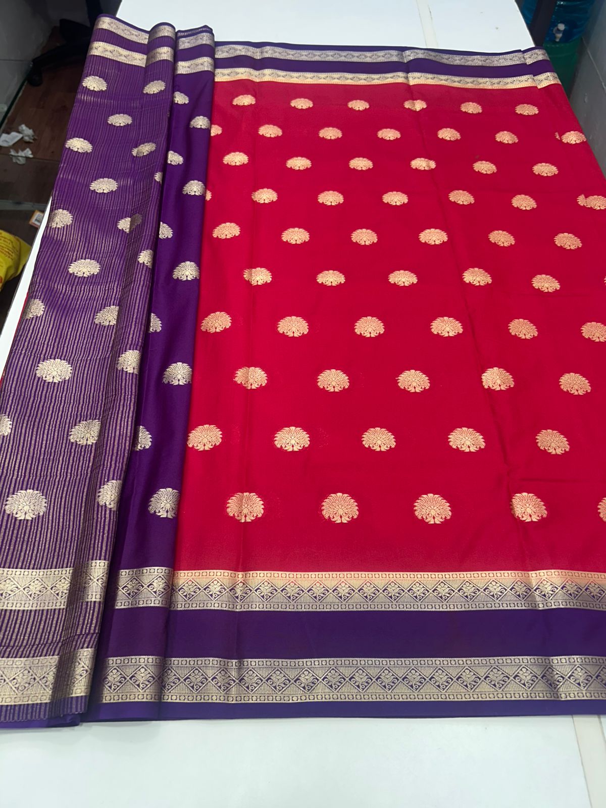 Crepe Georgette Butta Saree (2786)