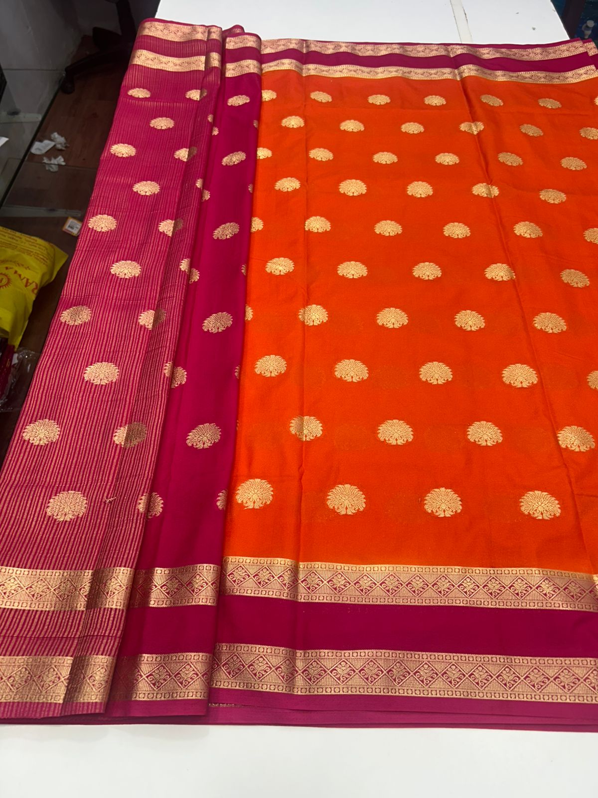 Crepe Georgette Butta Saree (2786)