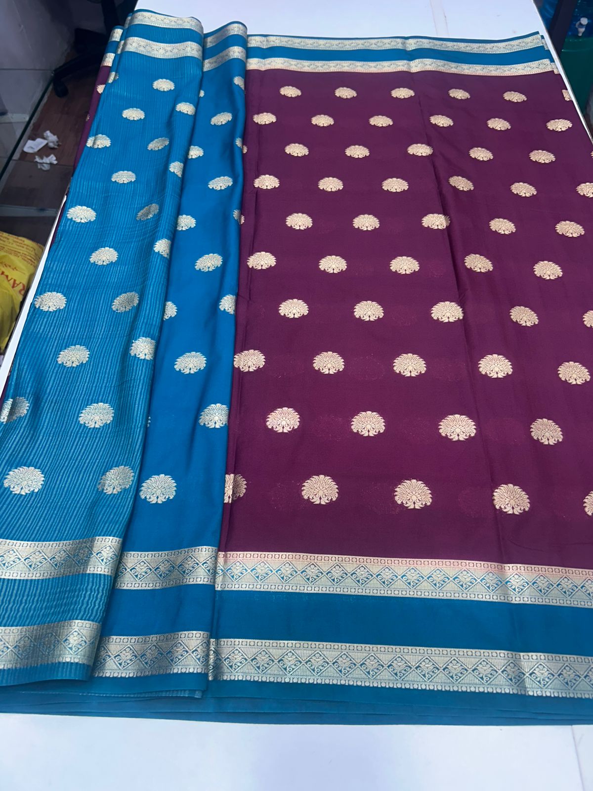 Crepe Georgette Butta Saree (2786)