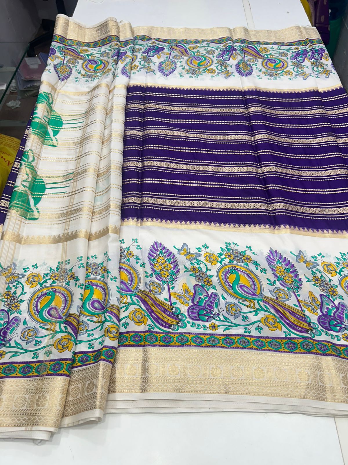Crepe Mysore Printed Saree (2777)