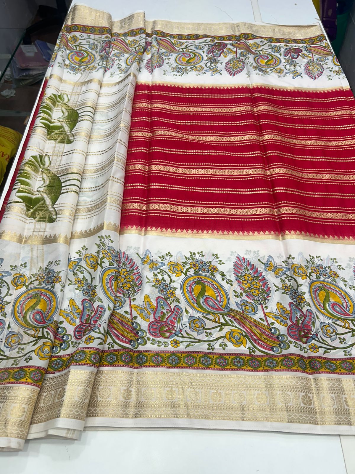 Crepe Mysore Printed Saree (2777)