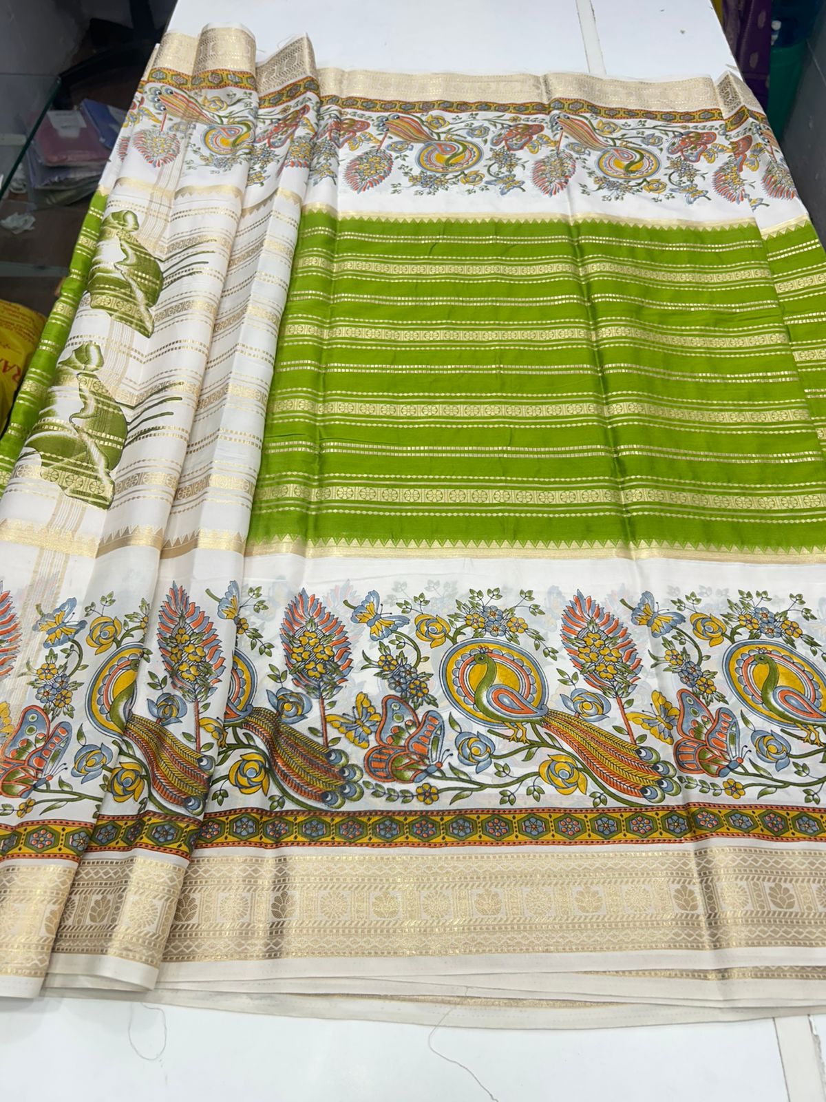 Crepe Mysore Printed Saree (2777)