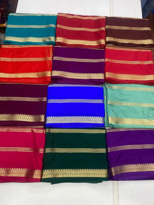 Mysore Crepe Self Saree (2797)
