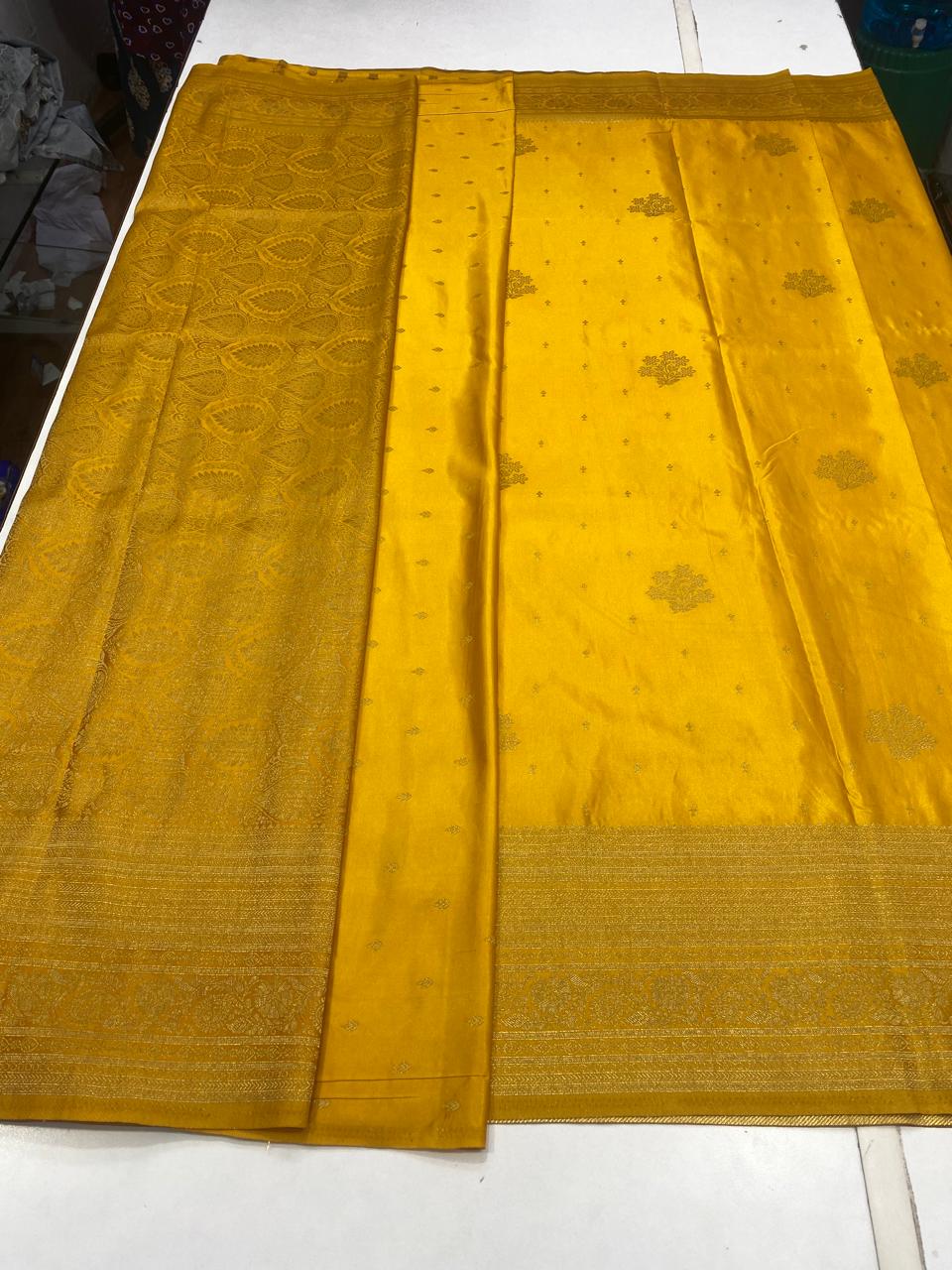 Satin Butta Jari Border Saree (2821)