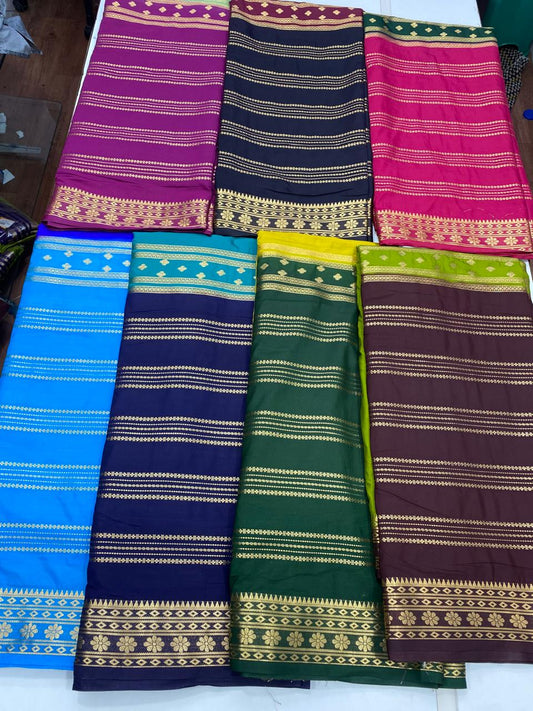 Crepe Half And Half Saree(2824)