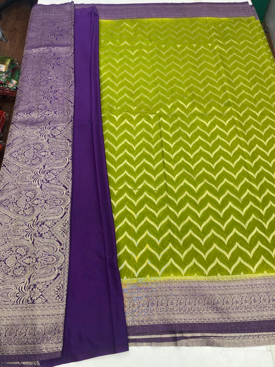 Khaddi Georgette Waves Saree (2865)