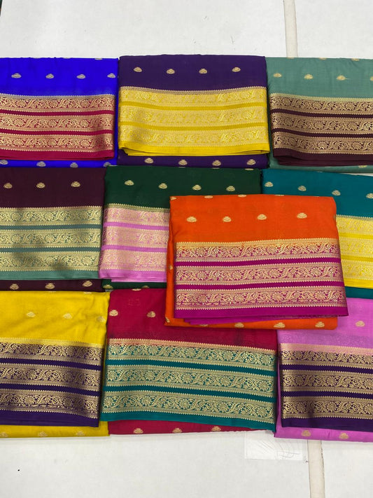 Crepe Georgette Butta Saree (2864B)