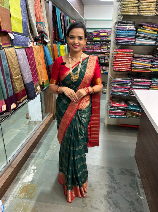 Chinnon Checks Saree (2867)