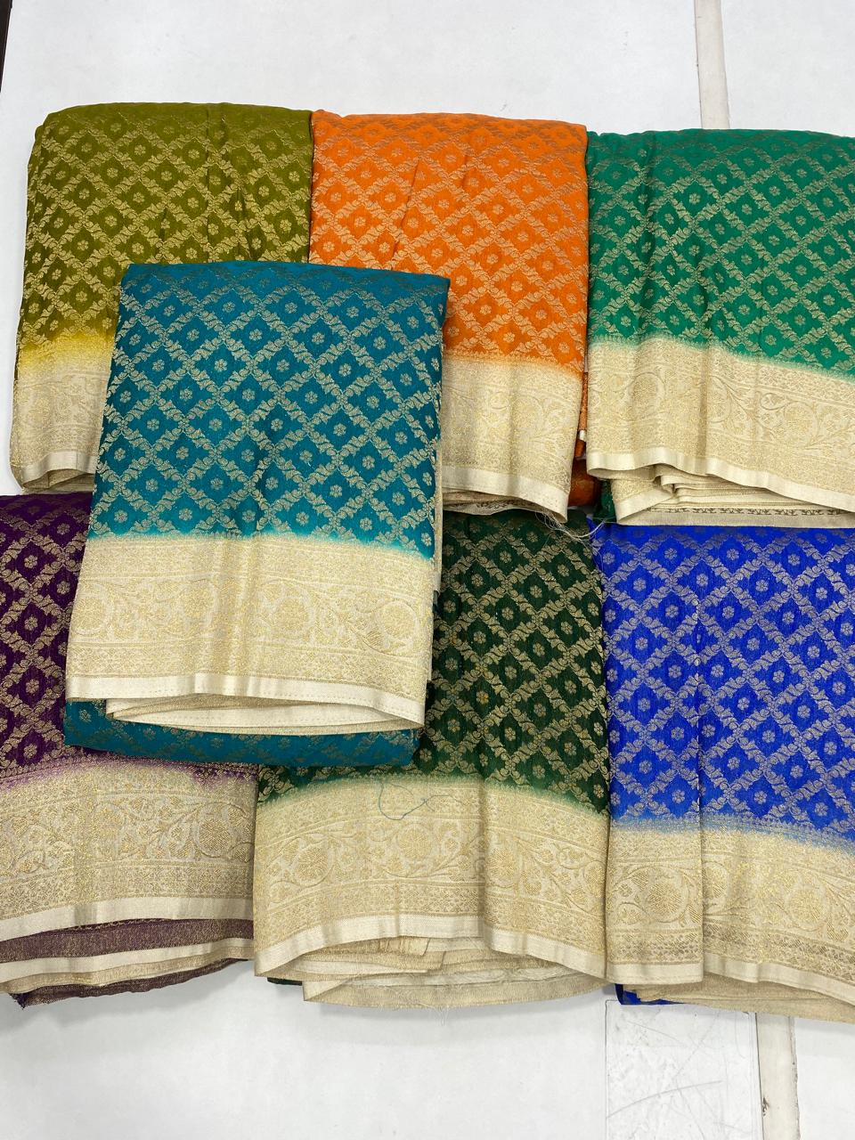 eorgette Waves Saree (2816B)