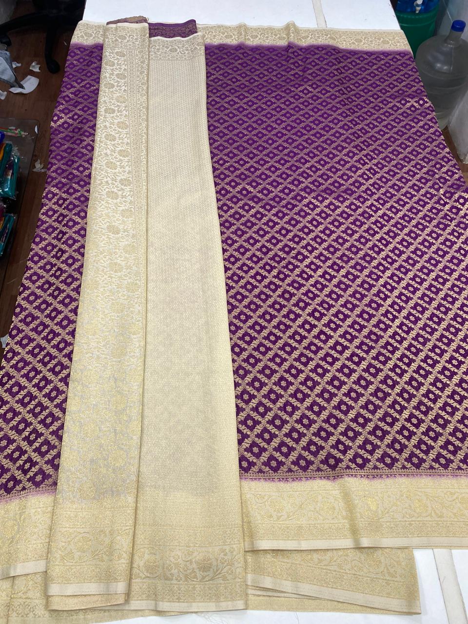 eorgette Waves Saree (2816B)