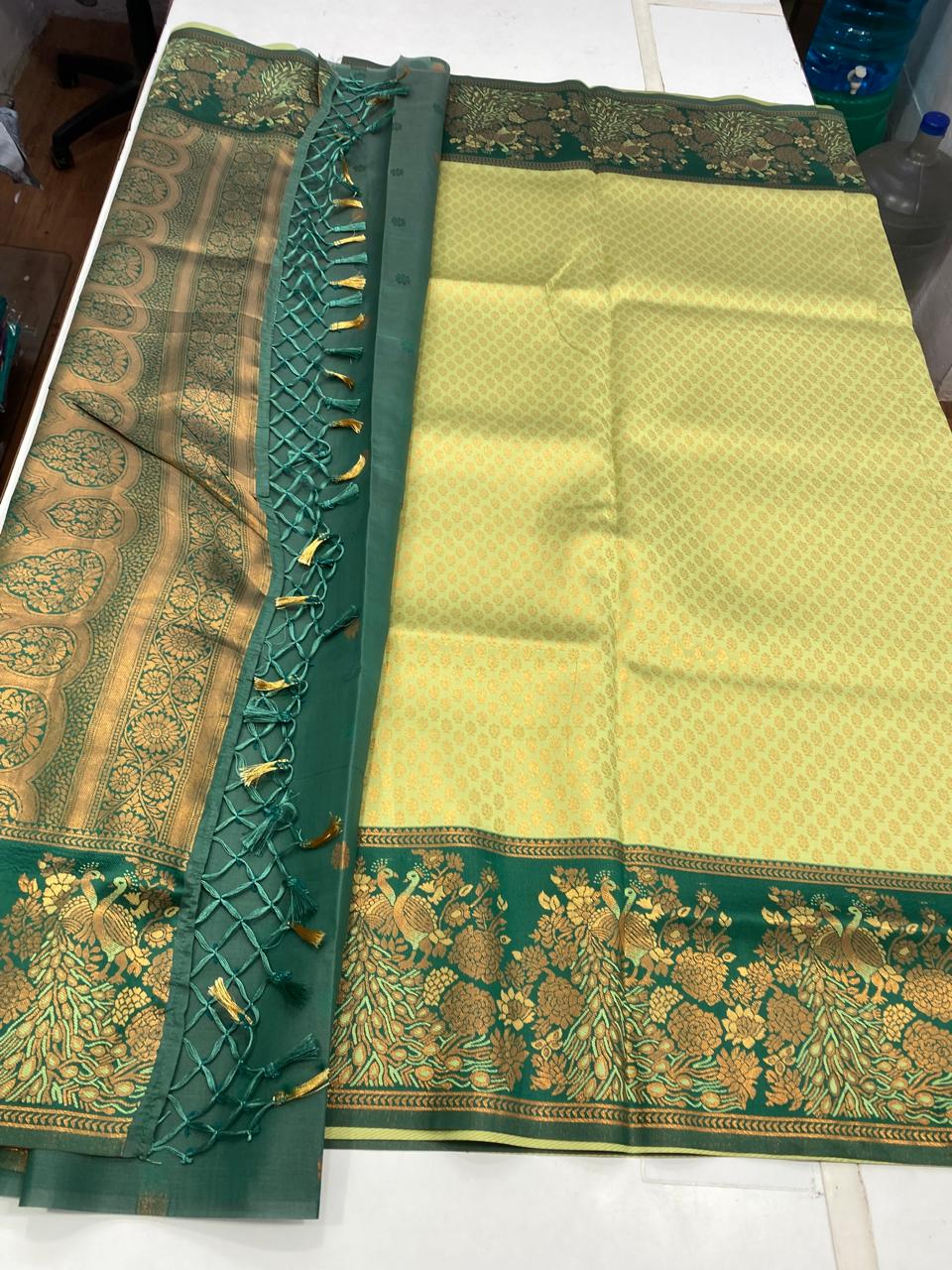 Semi Silk Border Saree(2818B)