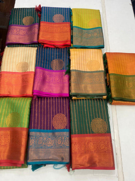 Semi Silk Broket Saree(2819A)