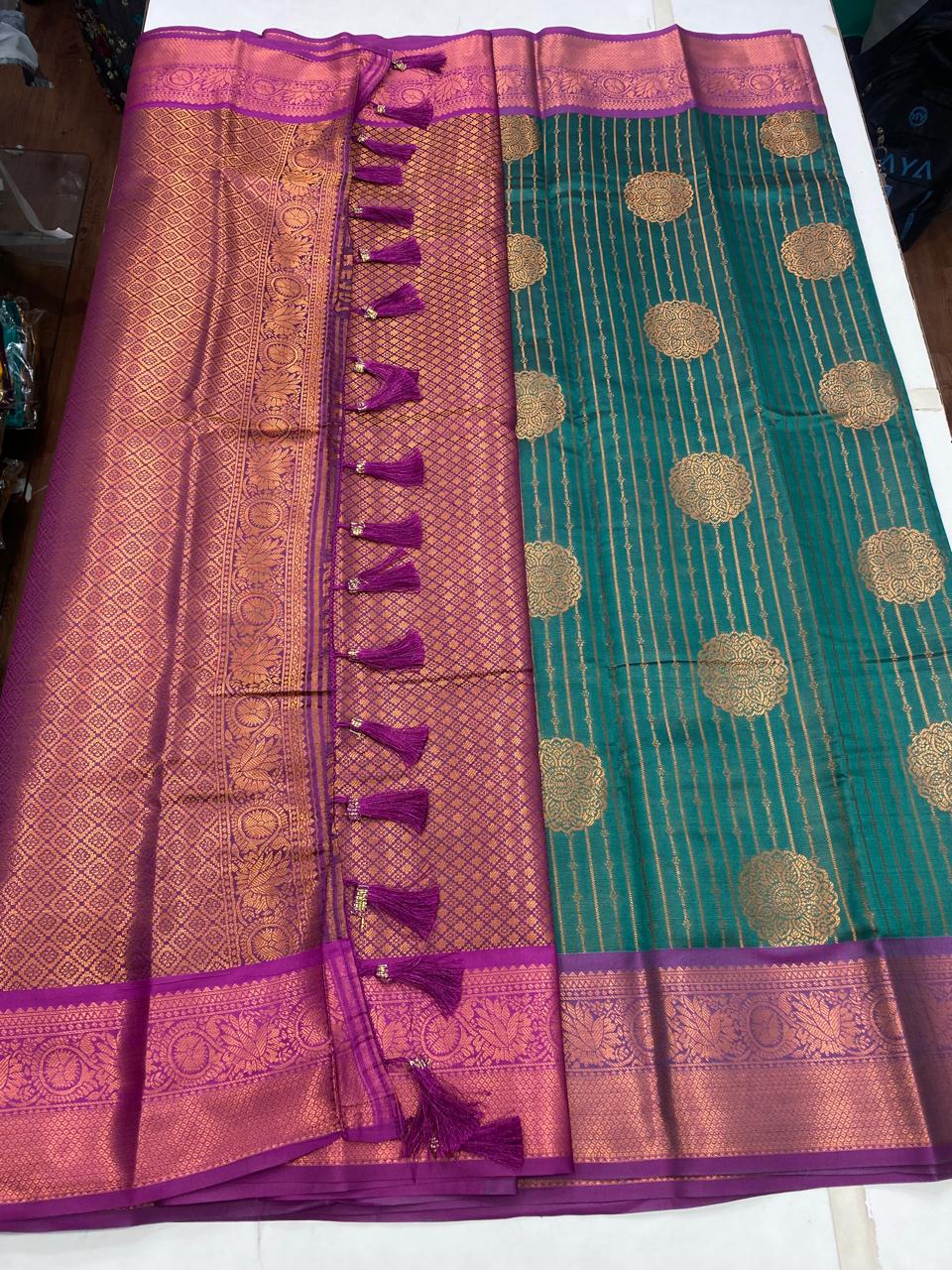 Semi Silk Broket Saree(2819A)