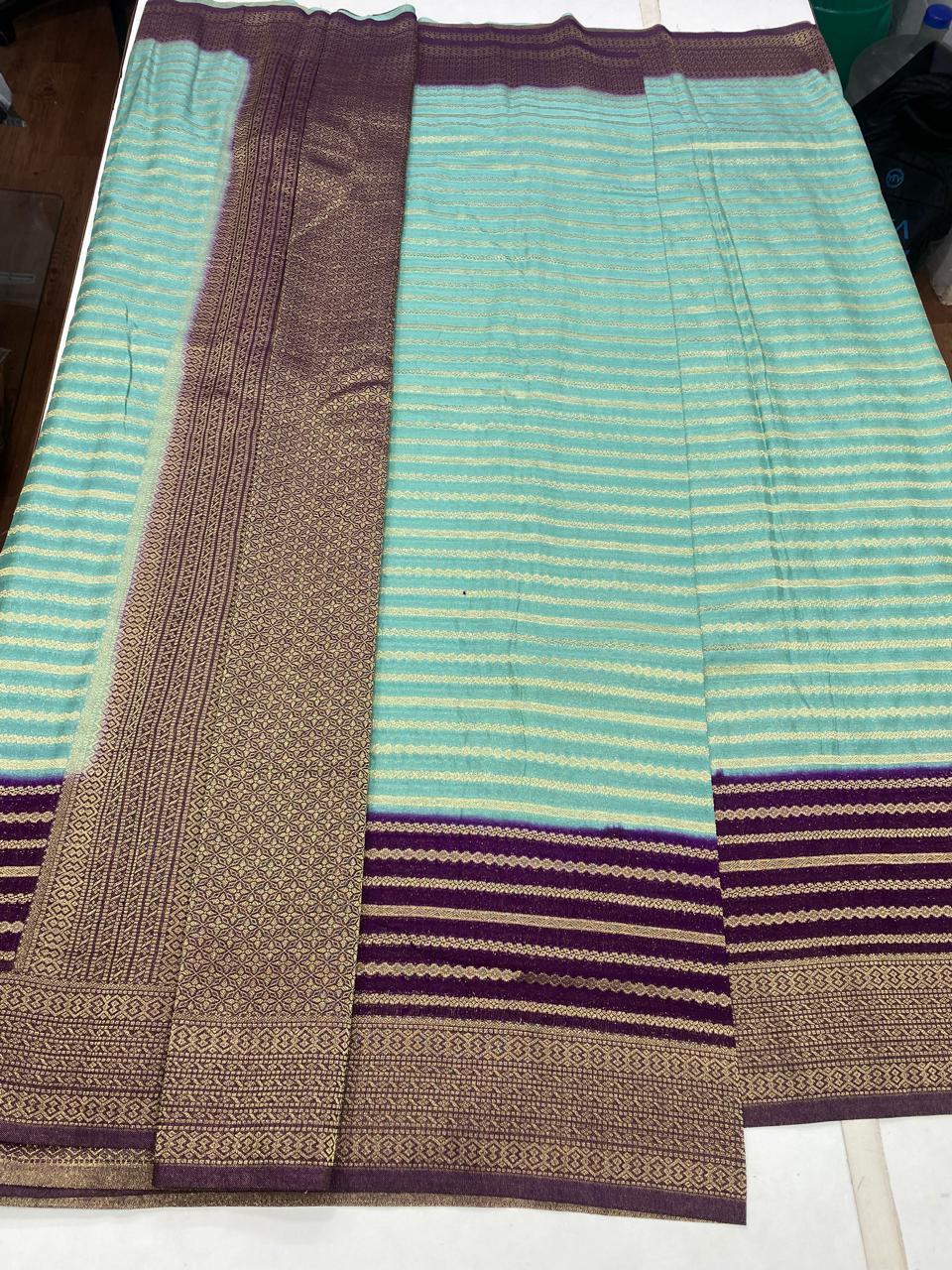 Georgette Lines Saree (2814)
