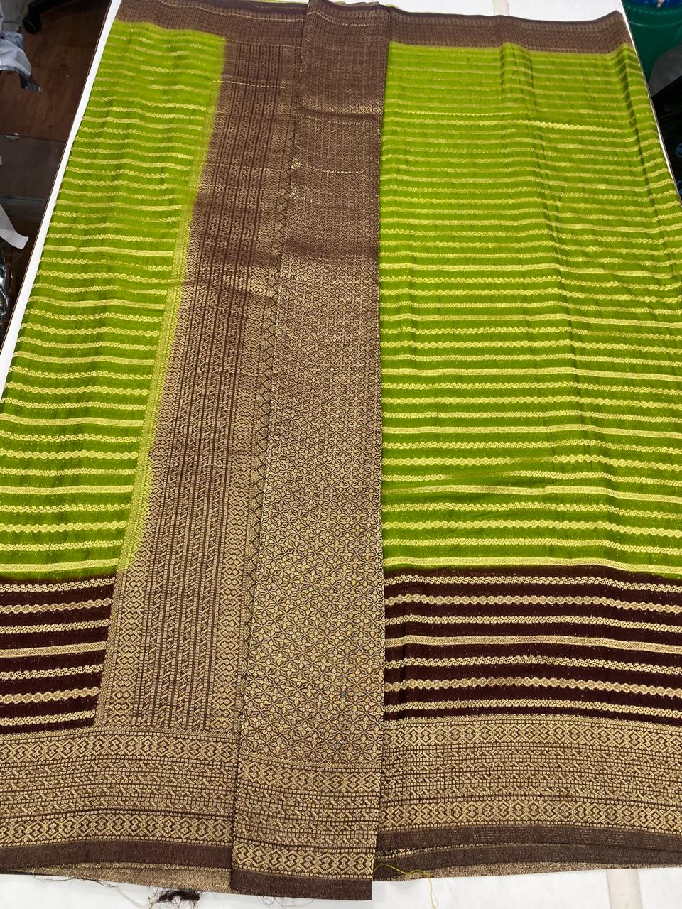 Georgette Lines Saree (2814)