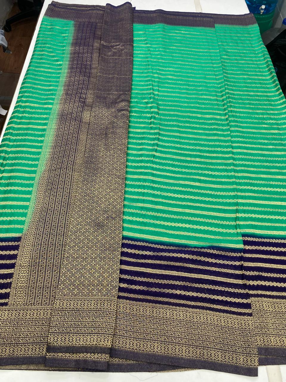 Georgette Lines Saree (2814)