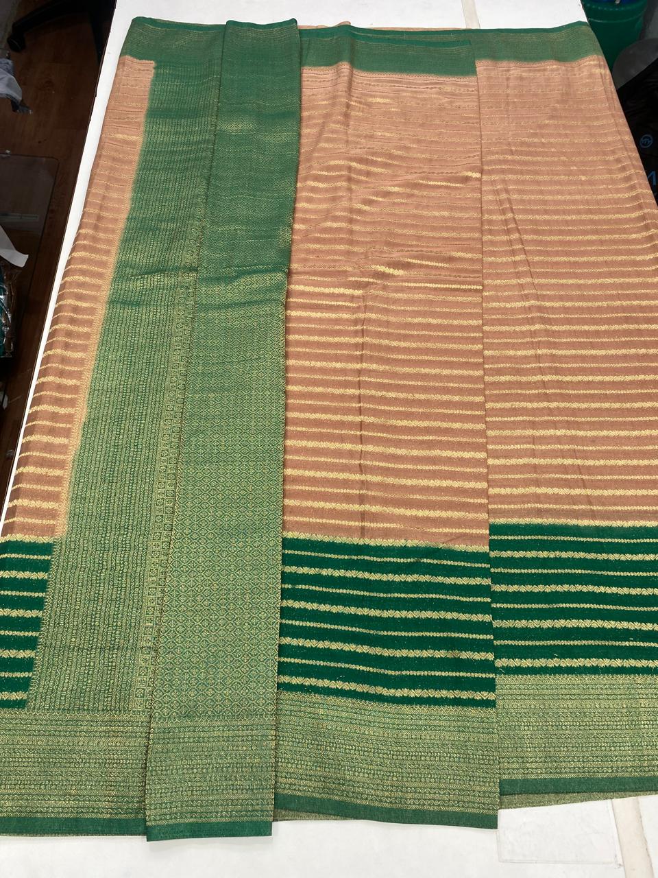 Georgette Lines Saree (2814)