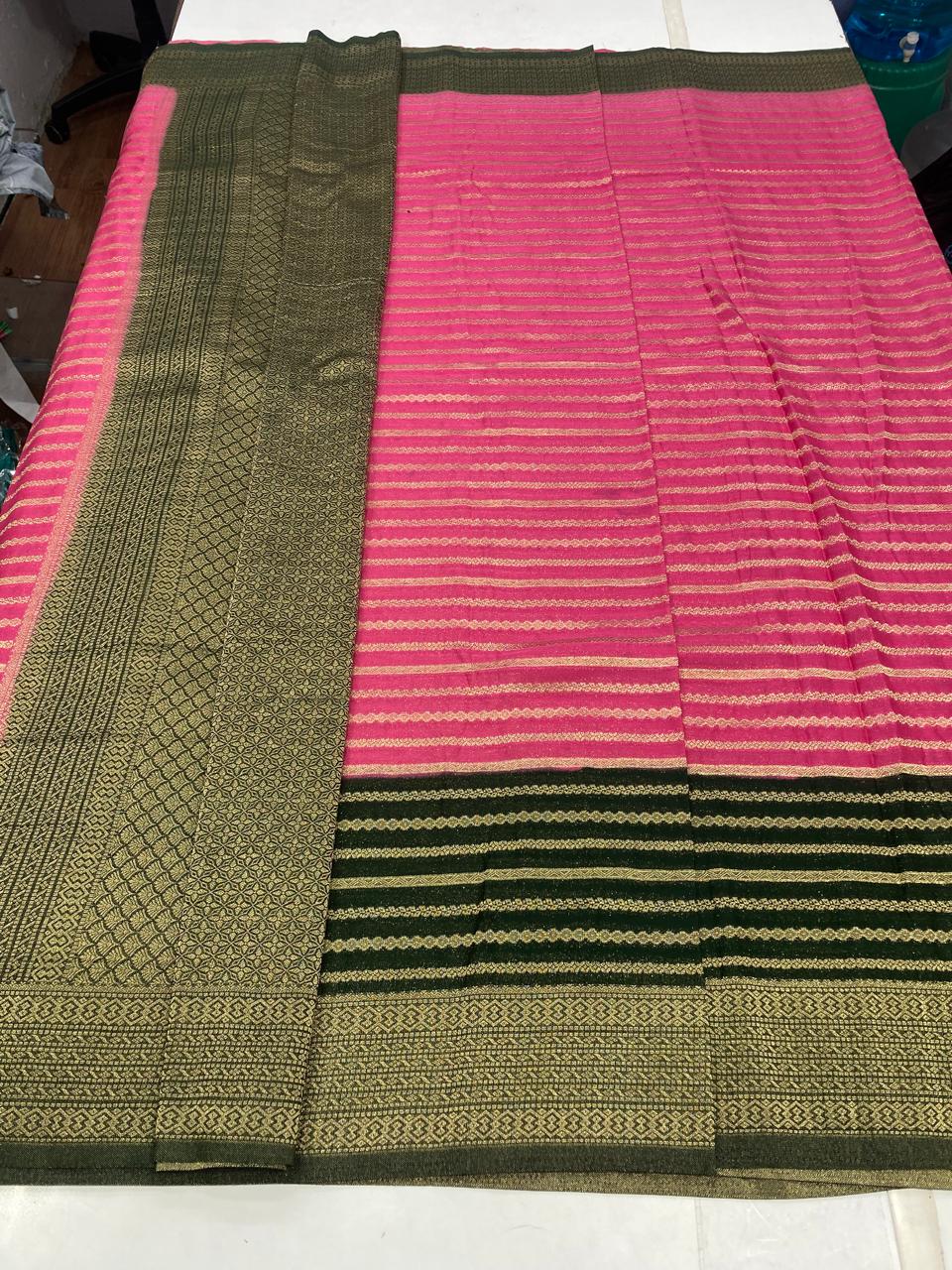 Georgette Lines Saree (2814)