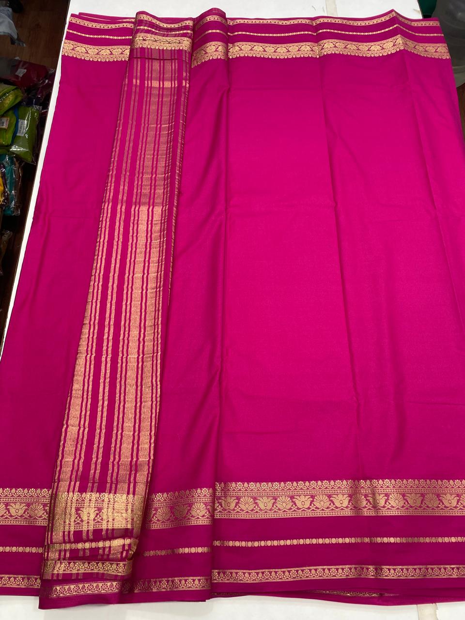 Mysore Crepe Self Saree(2873A)