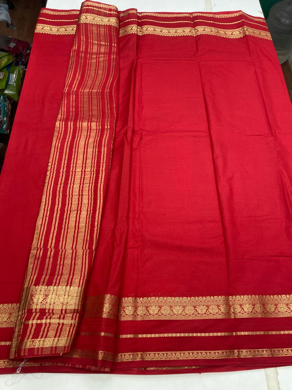 Mysore Crepe Self Saree(2873A)