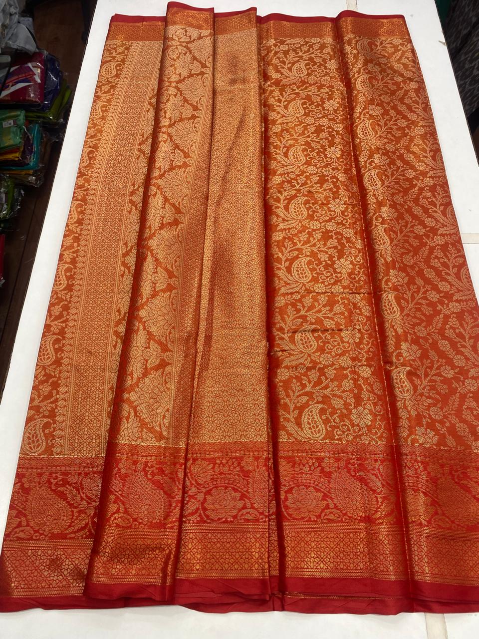 Semi Silk Zari Brocket Saree (2877)