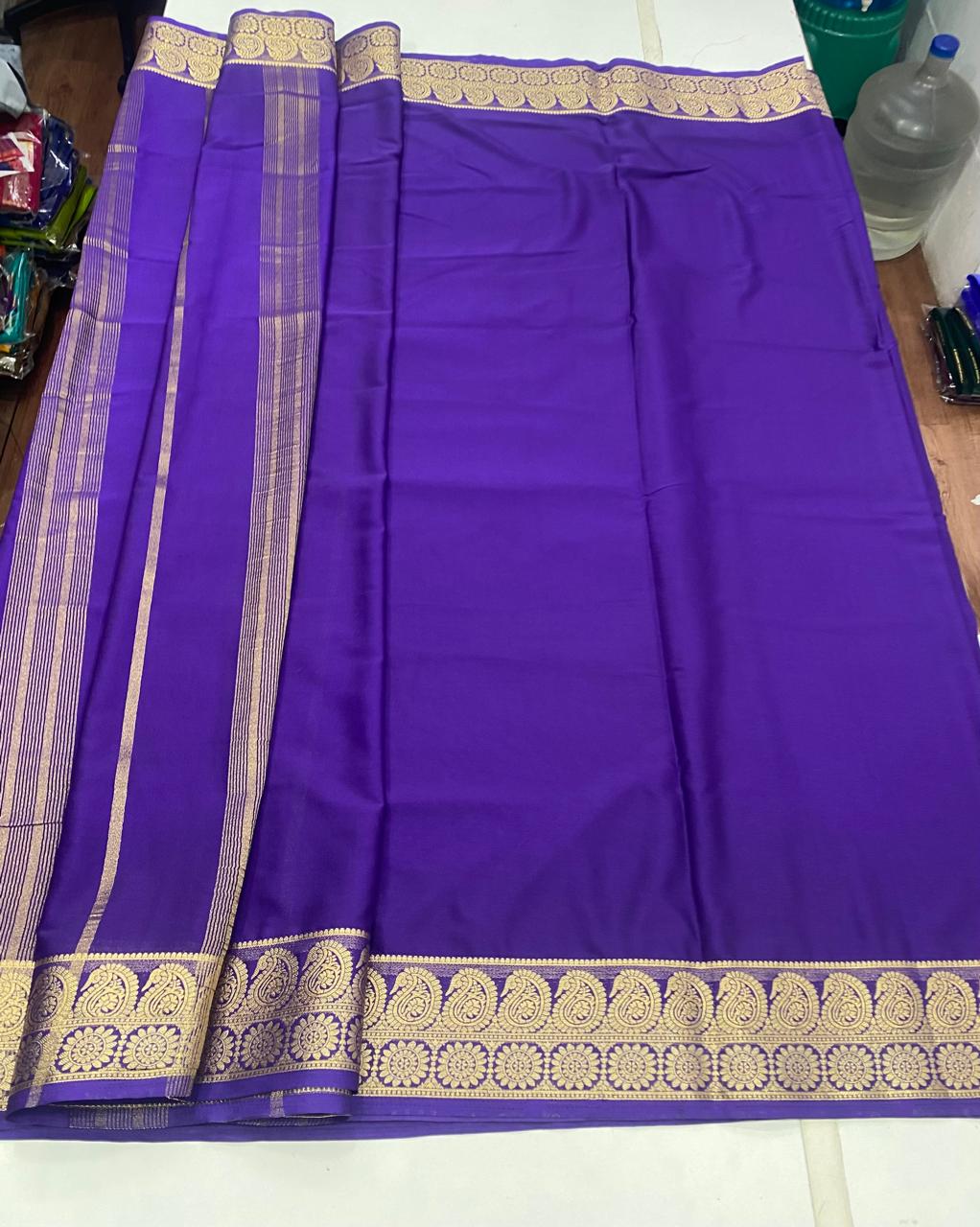 Mysore Crepe Self Saree (2887)
