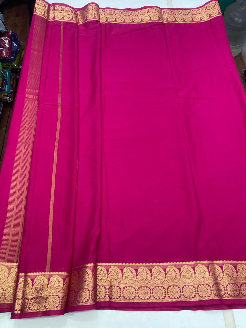 Mysore Crepe Self Saree (2887)