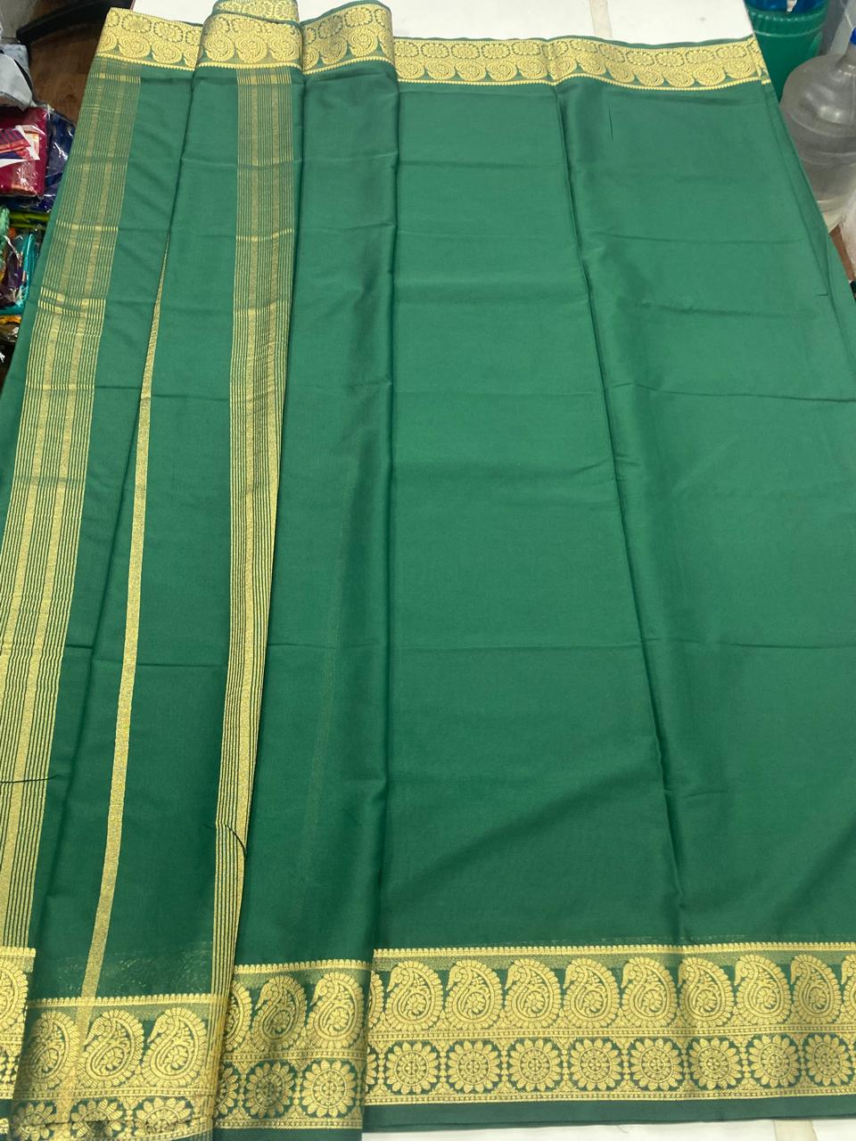 Mysore Crepe Self Saree (2887)