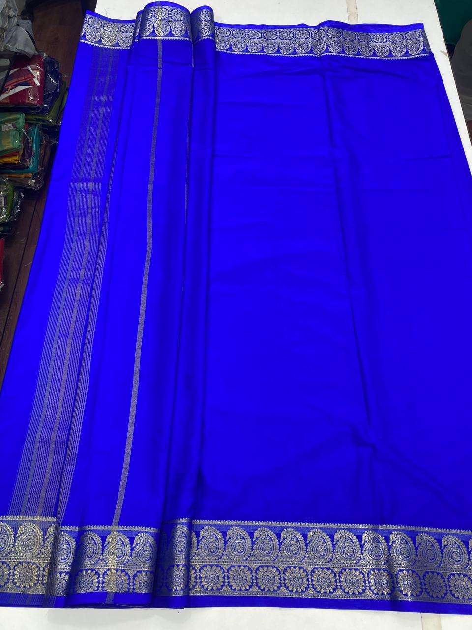 Mysore Crepe Self Saree (2887)
