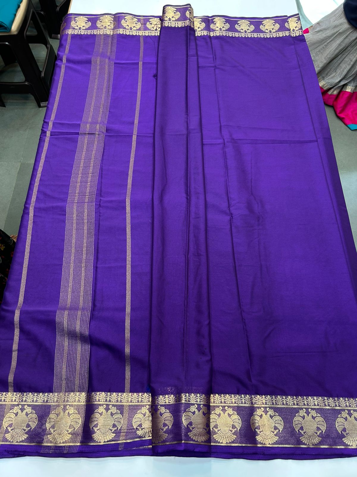 Mysore Crepe Self Saree (2884)