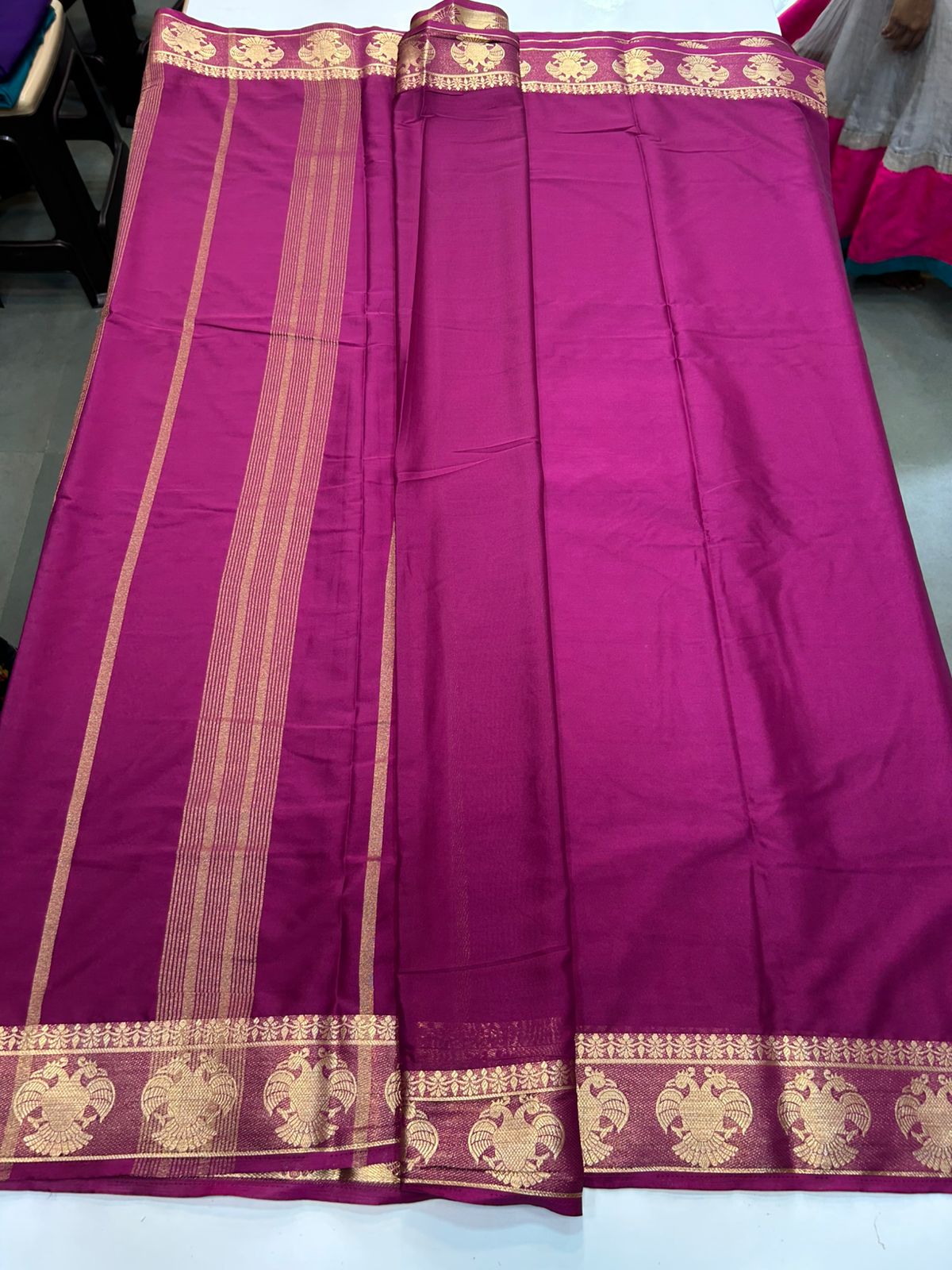 Mysore Crepe Self Saree (2884)