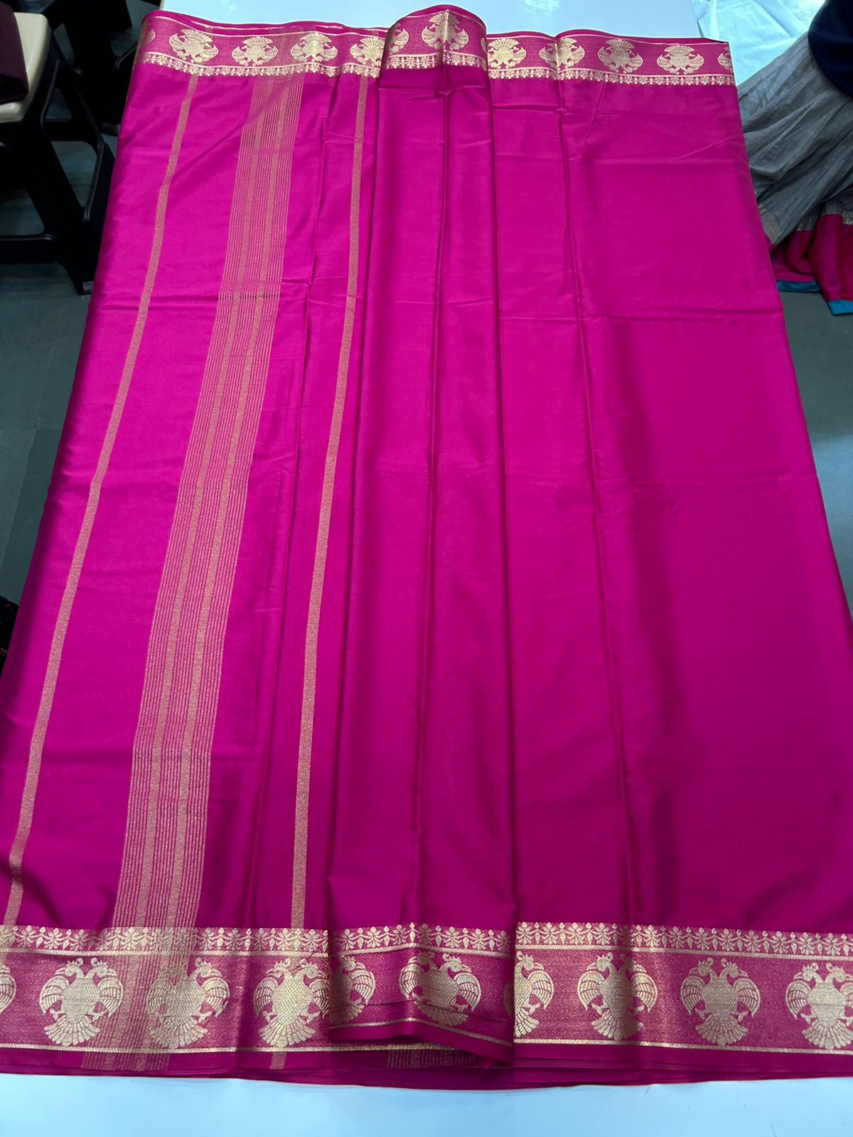 Mysore Crepe Self Saree (2884)