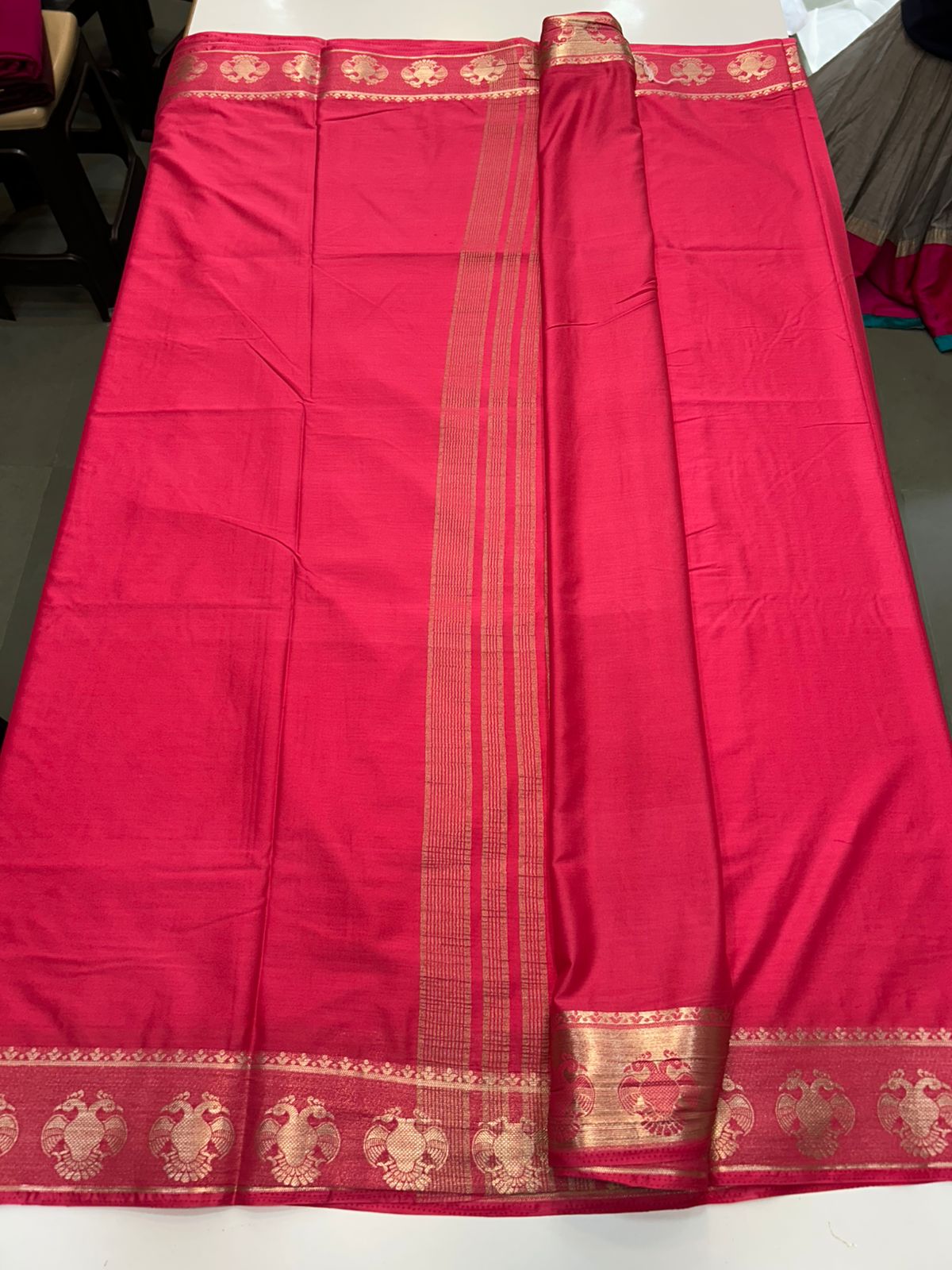 Mysore Crepe Self Saree (2884)