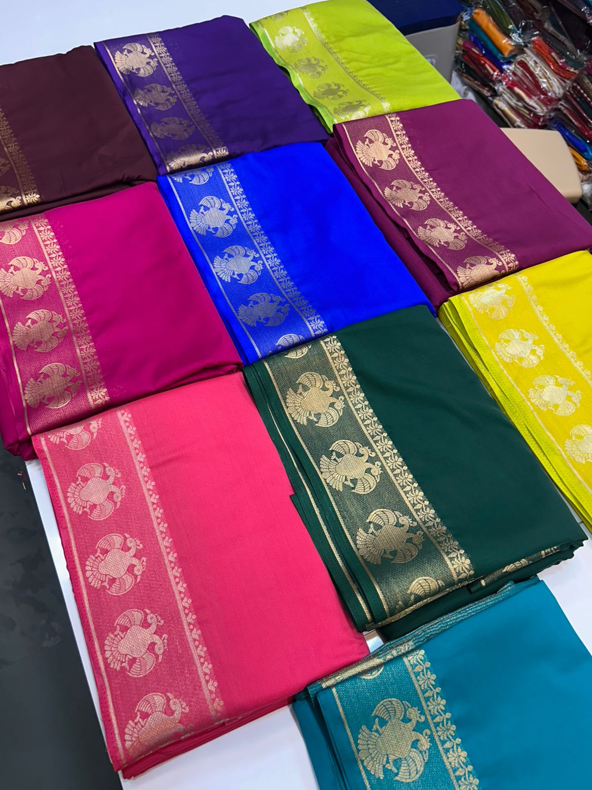 Mysore Crepe Self Saree (2884)