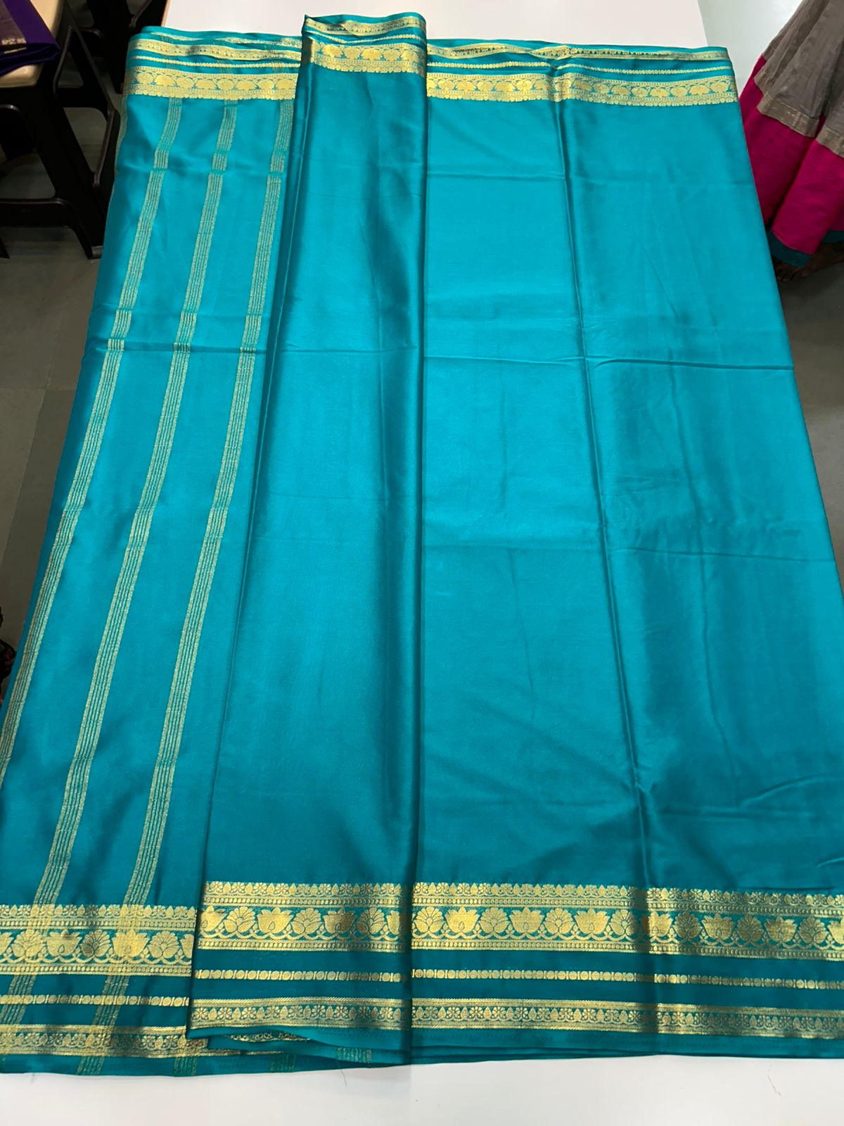 Mysore Crepe Self Saree (2886)