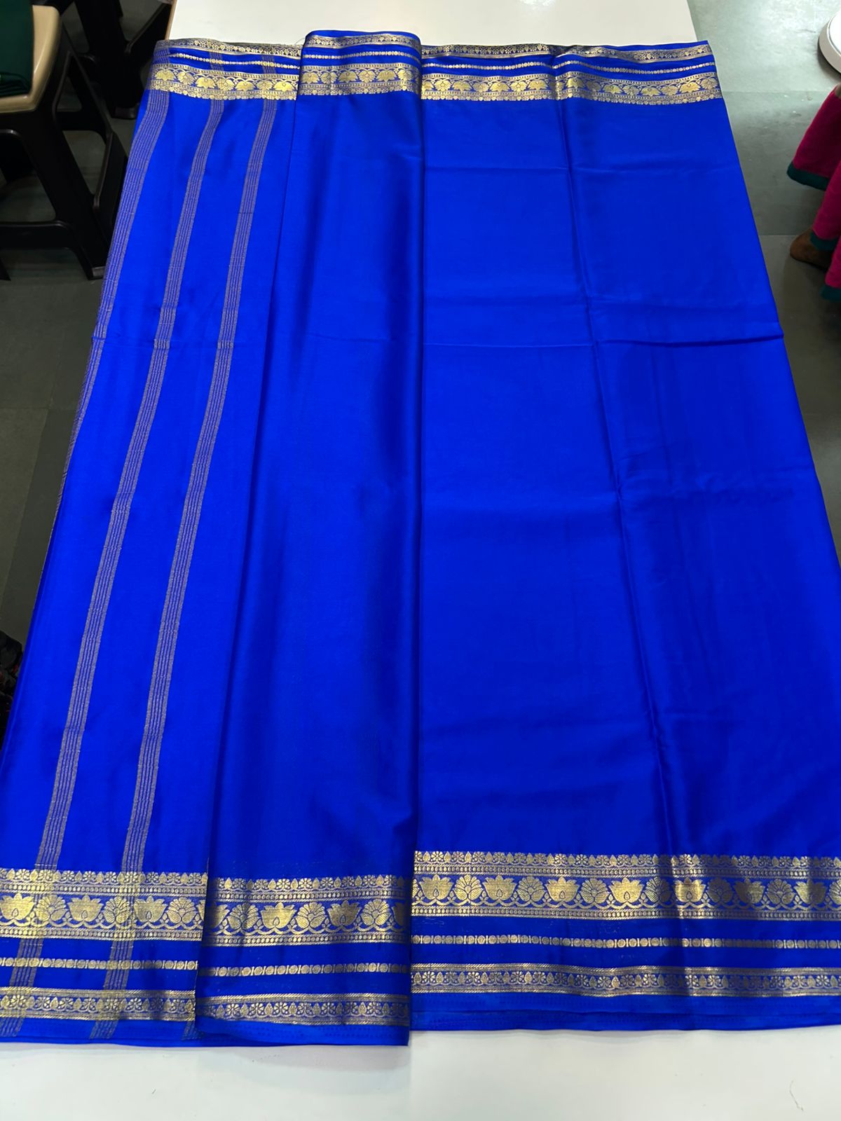 Mysore Crepe Self Saree (2886)