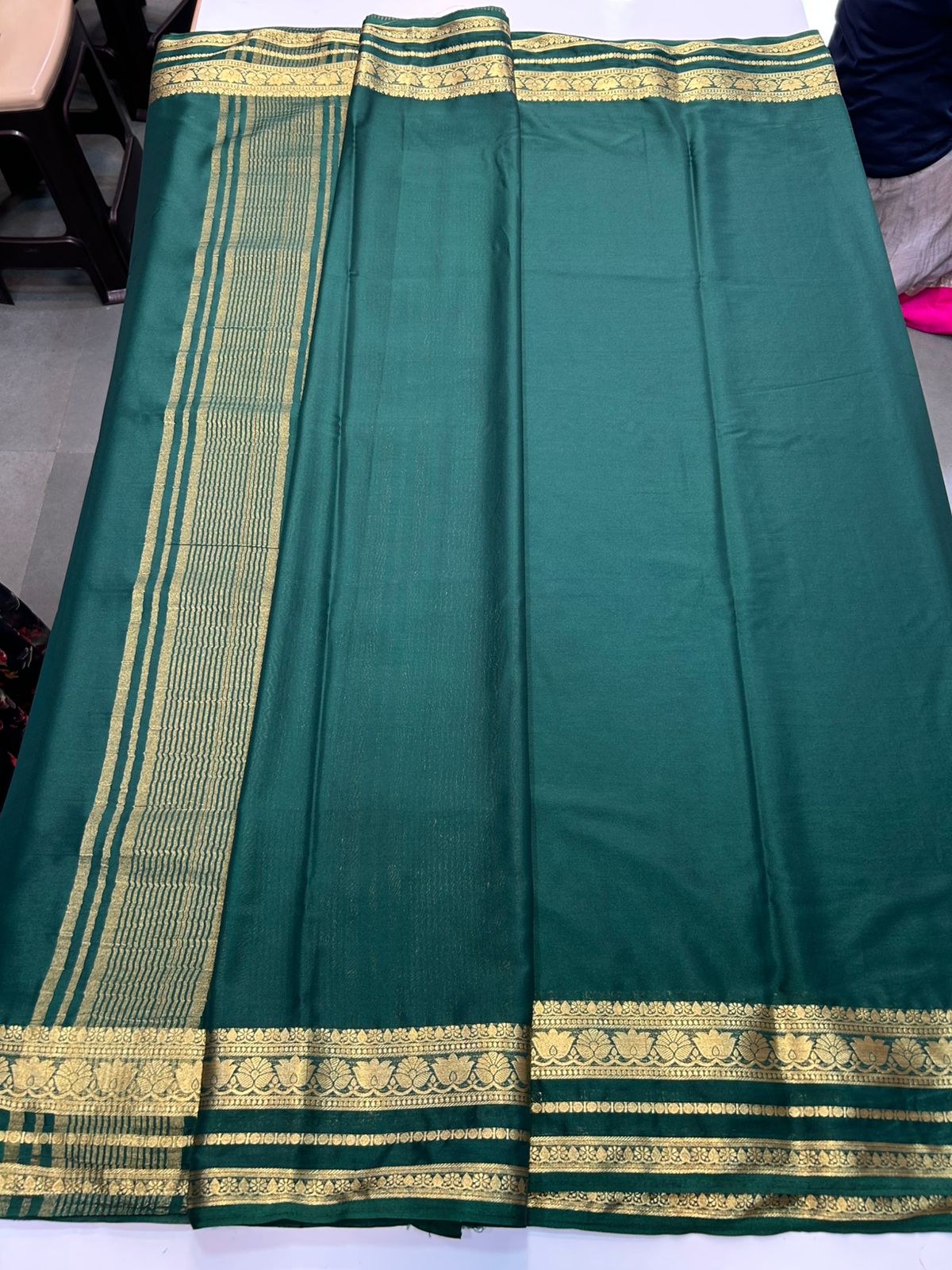 Mysore Crepe Self Saree (2886)