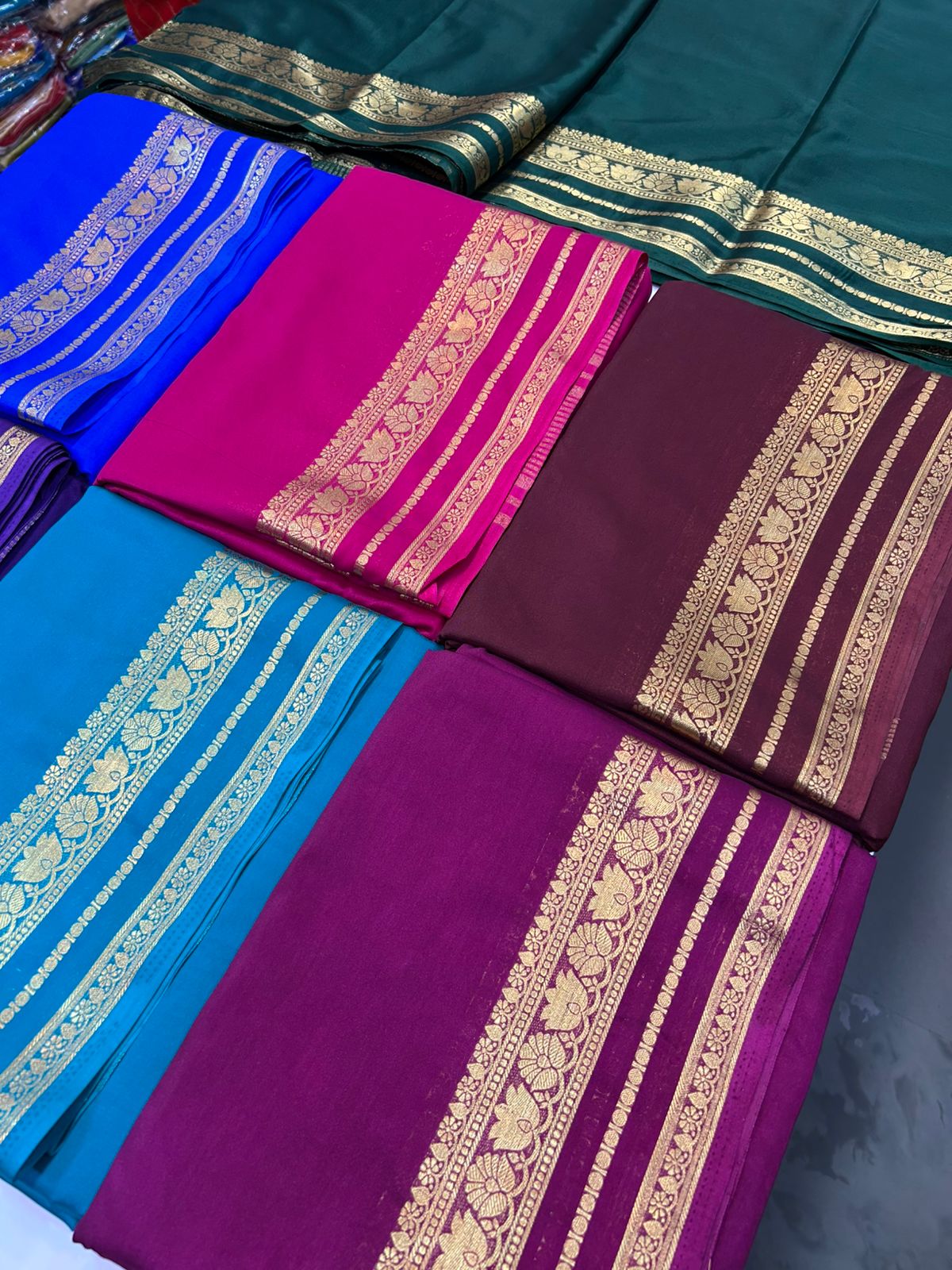 Mysore Crepe Self Saree (2886)