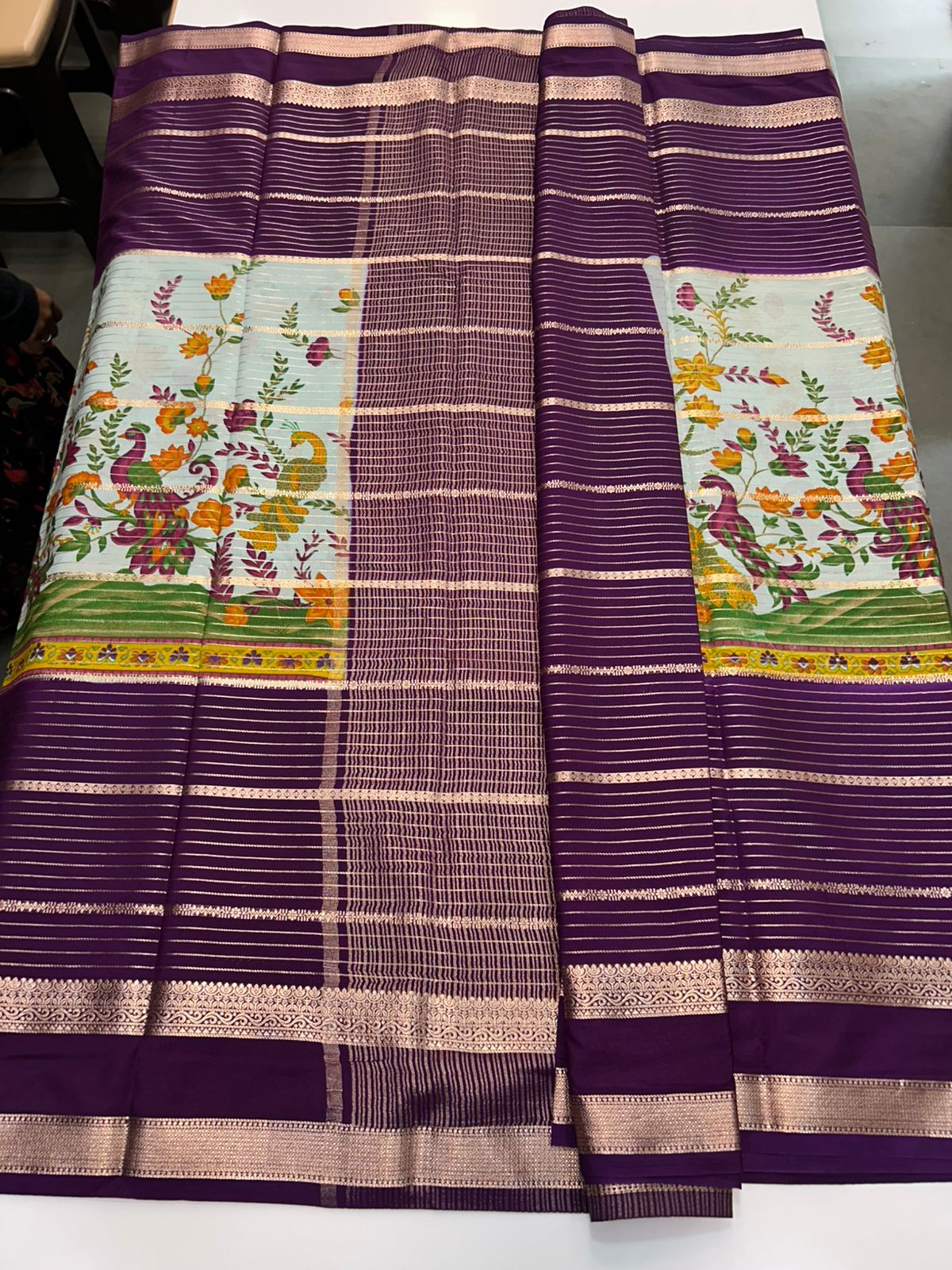 Crepe Mysore Printed Saree (2880)