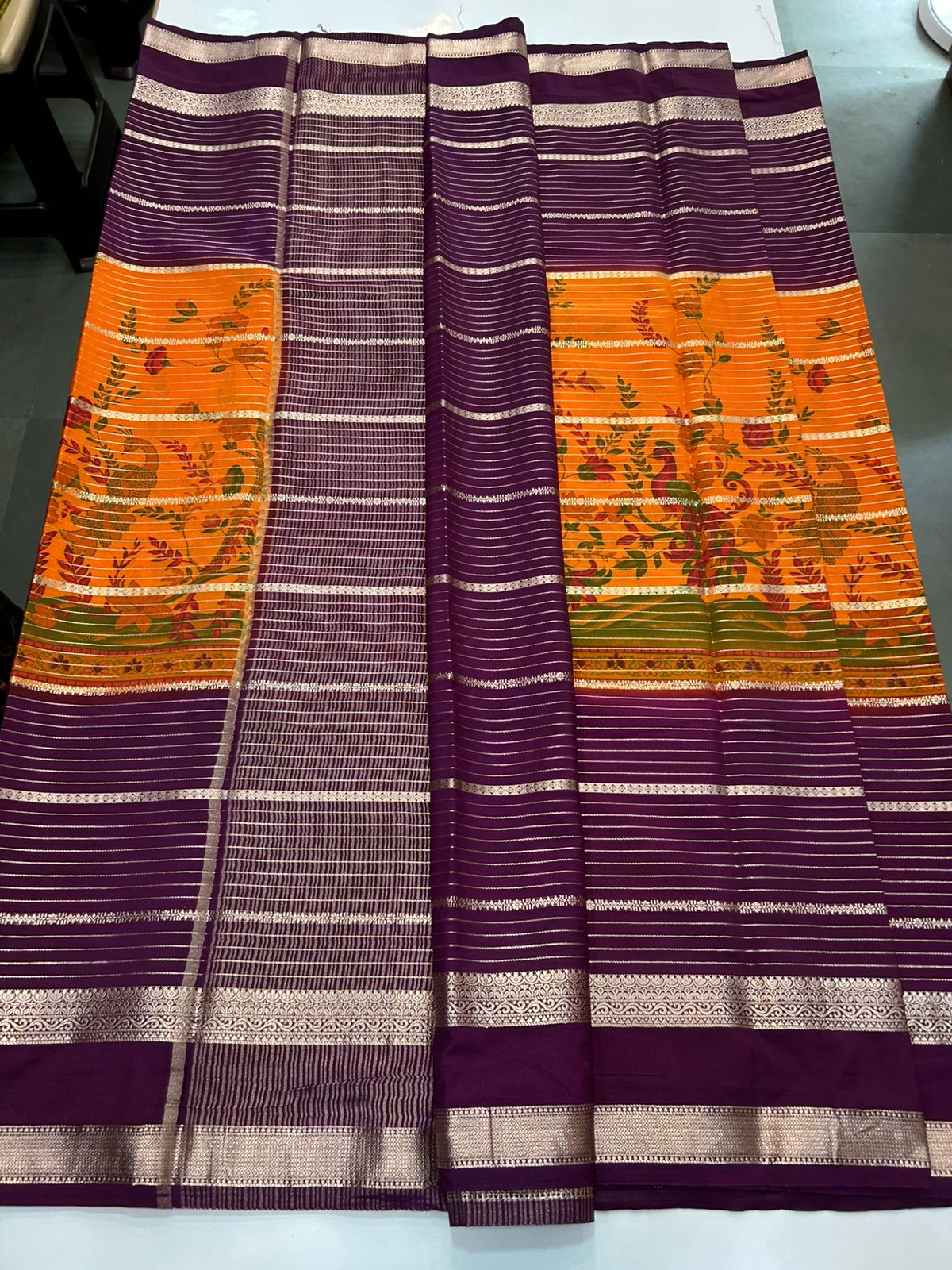 Crepe Mysore Printed Saree (2880)