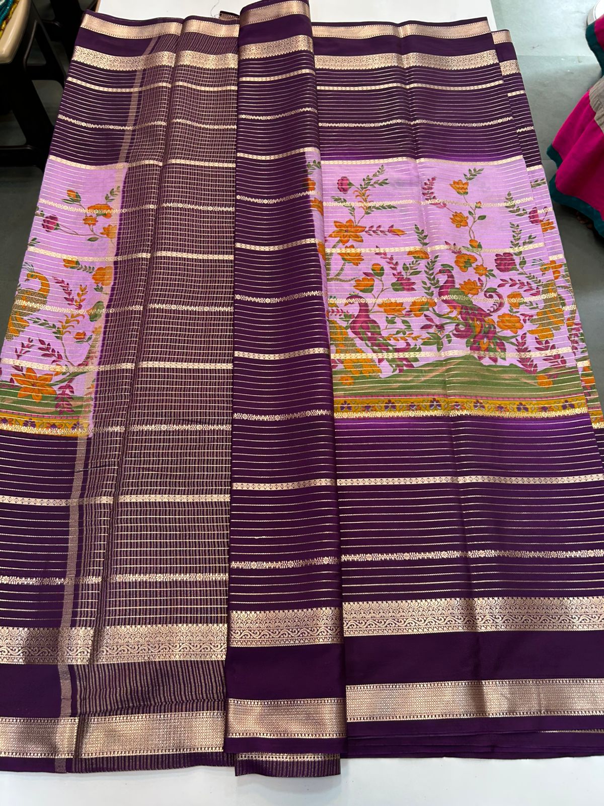 Crepe Mysore Printed Saree (2880)