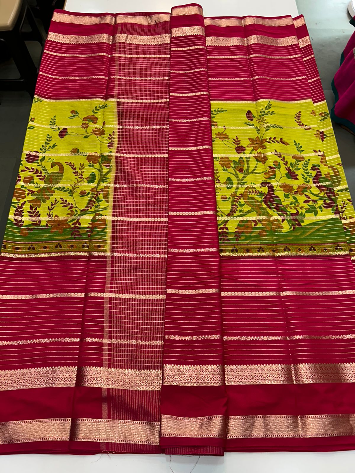 Crepe Mysore Printed Saree (2880)