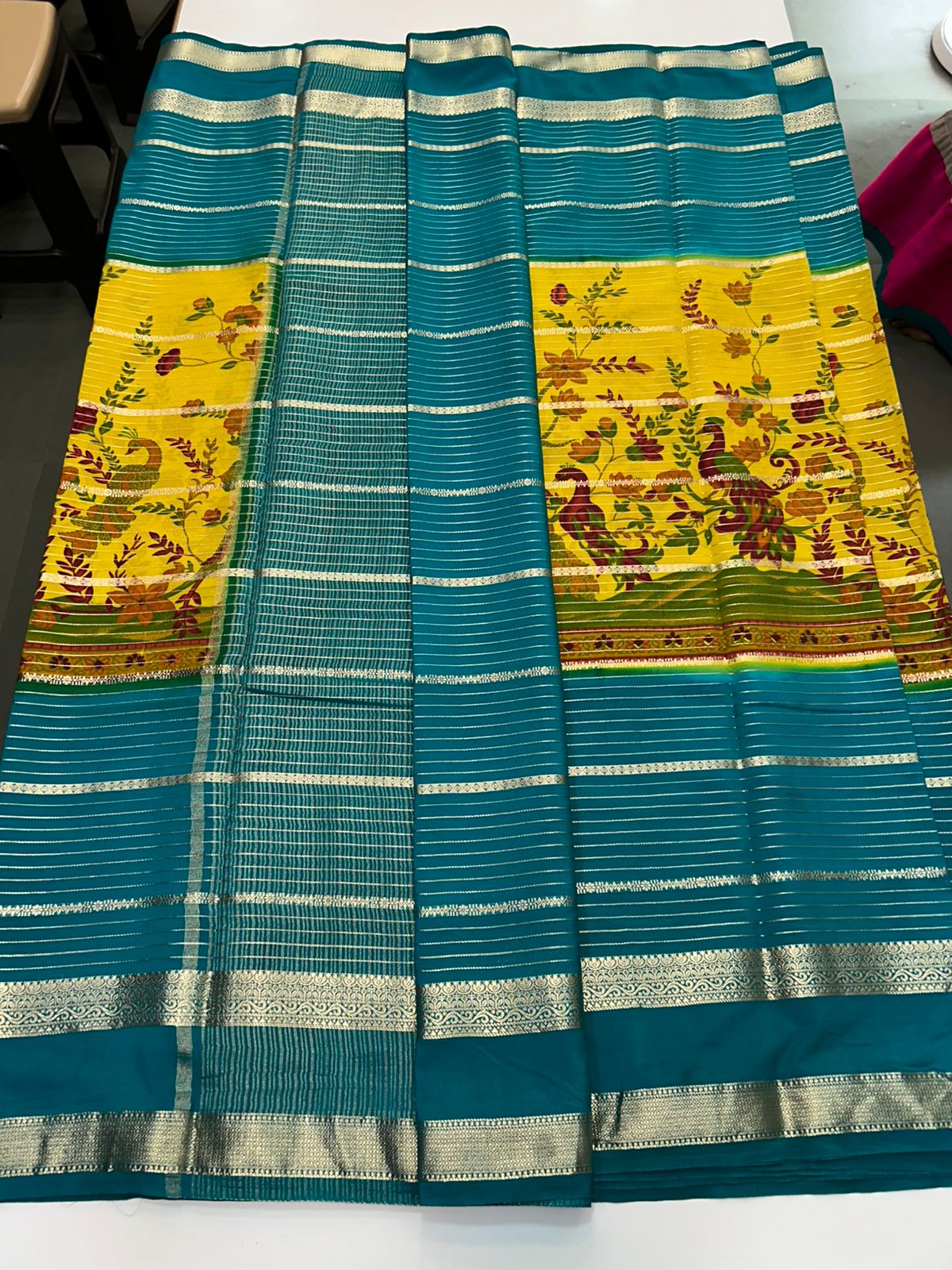Crepe Mysore Printed Saree (2880)