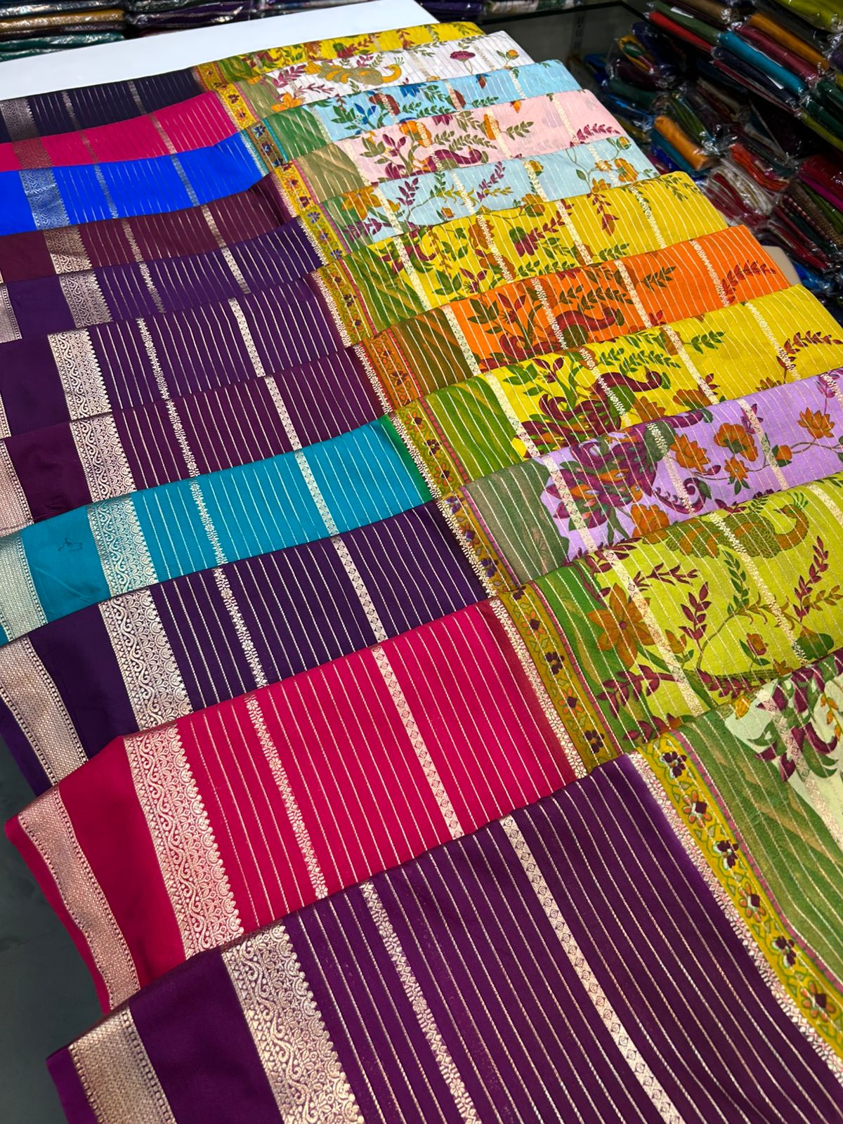 Crepe Mysore Printed Saree (2880)