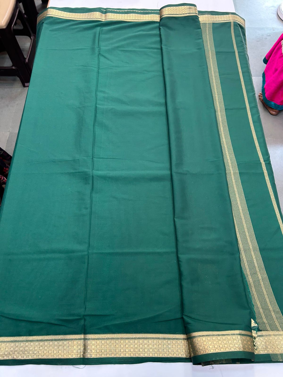 Mysore Crepe Self Saree (2885)