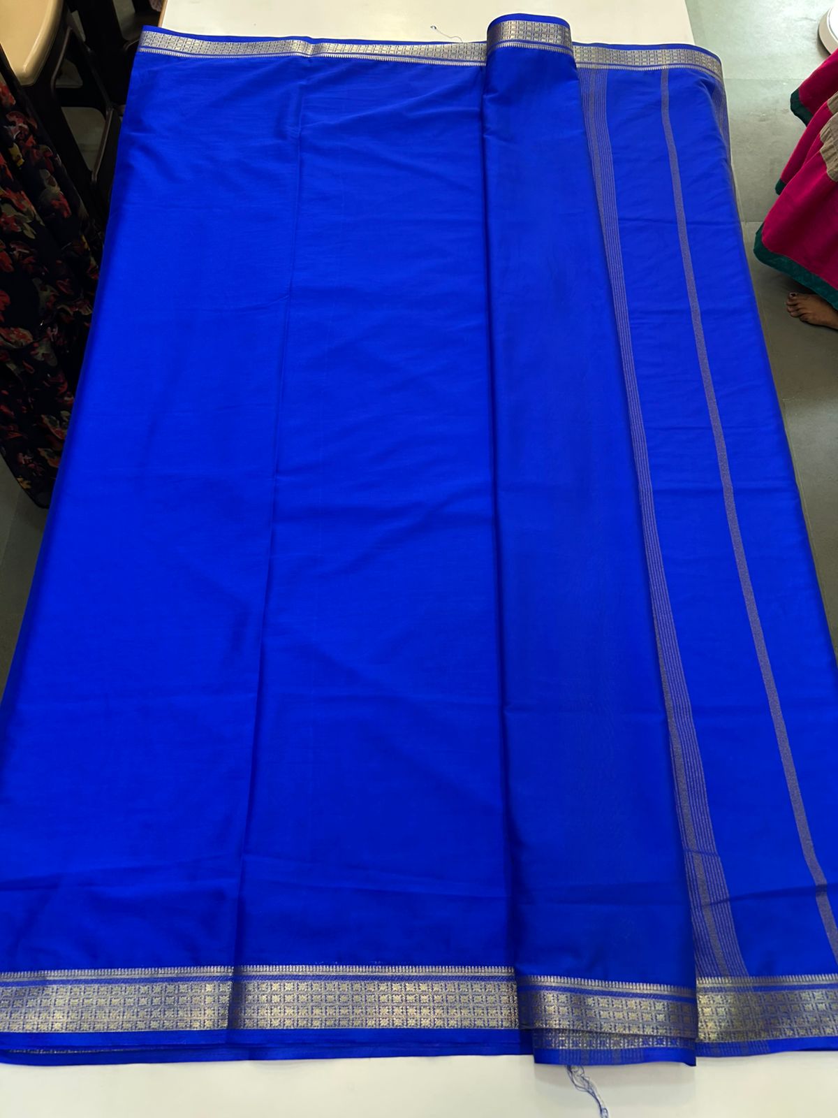 Mysore Crepe Self Saree (2885)