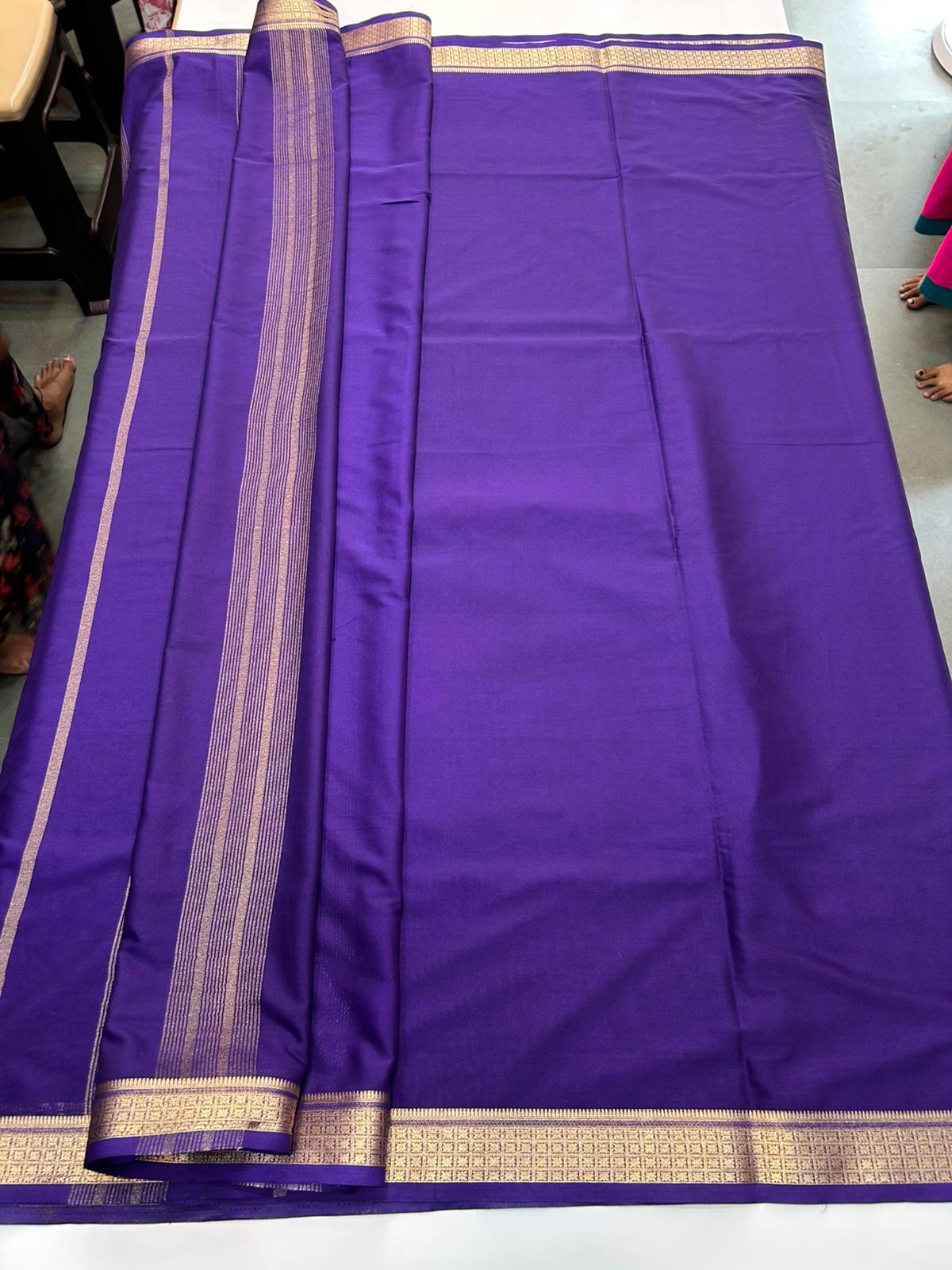 Mysore Crepe Self Saree (2885)